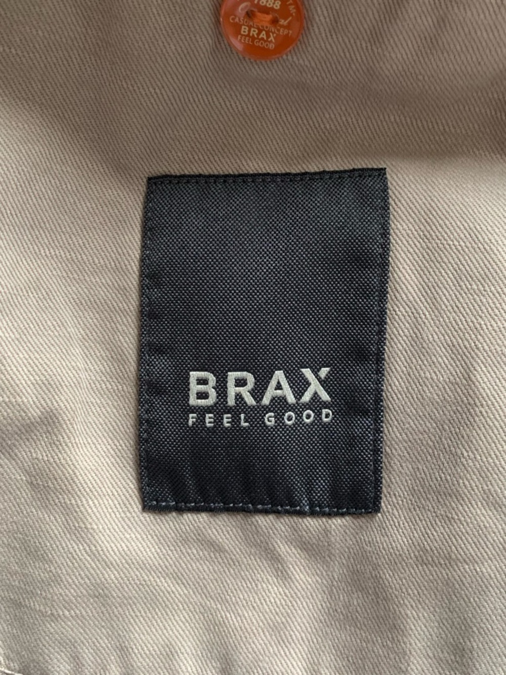 Brax Linen Cotton Blend Riva Tan Blazer Size 40R - Picture 5 of 9